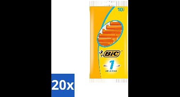 20 x Bic - Scheermesjes - Sensitive - Enkel Mesje - Wegwerpmesjes - 10 Scheermesjes - Scheermesje - Wegwerpscheermesje - Gevoelige Huid - Enkel Mesje - Roestvrij Staal