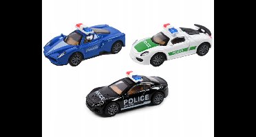 Politiewagens Speelgoed Auto's Set van 3 Stuks