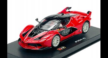 Bburago Ferrari FXX K Signature Series Rood 1:43 met vitrine