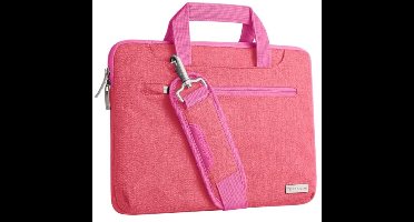 Draagbare Sleeve Case voor 11-12,3 inch Laptops – Multifunctionele Laptop Hoes met Verstelbare Schouderriem en Organizer