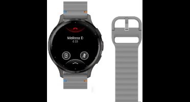 JustinCase ActiveFlex Strap voor Garmin Venu 3S/ 4 (41mm), grijs