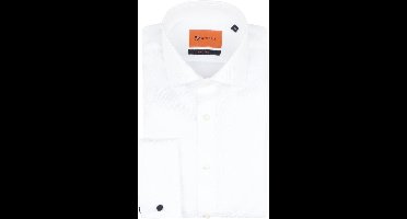Suitable Overhemd White Twill Dubbelmanchet - Maat 41 - Heren - Overhemden Formeel