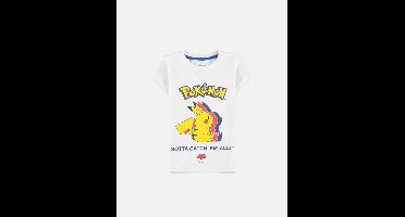 Pokémon - Silhouette Kinder T-shirt - Kids 110 - Wit