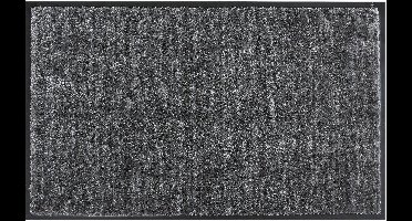 MD Entree - Deurmat - Schoonloopmat - Soft&Design - 55 x 90 cm - Grijs - Vloerkleed - Met antislip - Machine wasbaar - Vocht absorberend - Hoge dichtheid 600gr/m2