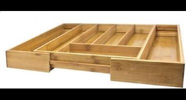 Bestekbak - Uitschuifbaar - Bamboe - merk: Kitchen Tools