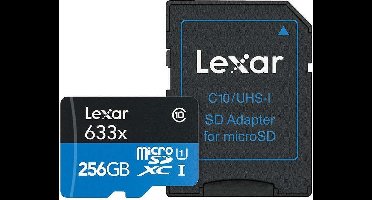 LEXAR 256GB 633X MICRO SDXC UHS-I HS