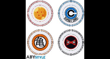DRAGON BALL - Set van 4 Borden 21cm - Emblems - Borden
