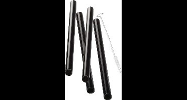 Rietjes - Glas - Herbruikbaar - Recht - Set van 4 - GEFU | FUTURE