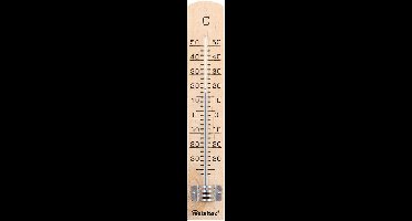 Metaltex Binnen Thermometer - 18cm - Hout Beuken