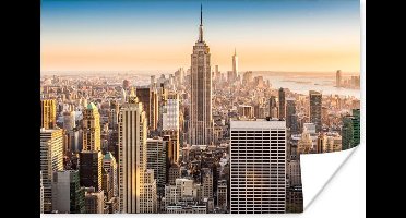 Poster New York - Mist - Skyline - 30x20 cm