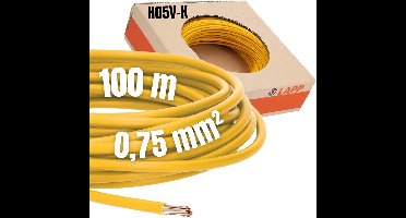 LAPP 4510112 Draad H05V-K 1 x 0.75 mm² Geel 100 m