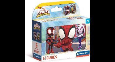 Clementoni - 6 Blokken Puzzel - Spidey and his Amazing Friends - 6 afbeeldingen - Vanaf 2 jaar