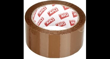 Plakband Apli 48 mm x 66 m Bruin (6 Stuks)