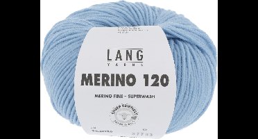 Lang Yarns Merino 120 - 20 lichtblauw - Merinowol Garen