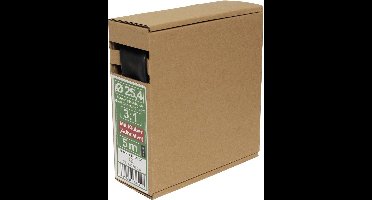 Quadrios 23CA182 Krimpkous met lijm Zwart 25.4 mm Krimpverhouding:3:1 5 m
