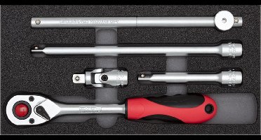 Gedore RED R22150008 5-delige Ratelset - 1/2"