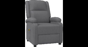 vidaXL - Massagestoel - kunstleer - antracietkleurig