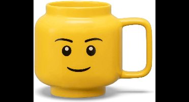 LEGO - Keramische Mok Hoofd Boy 530 ml - Aardewerk - Geel