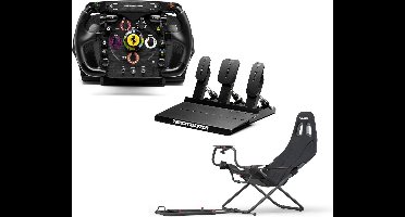 Thrustmaster T300 + F1 Add-On + Raceline Pedals III + Playseat Challenge ActiFit – Compleet SimRacing Pakket voor Serieuze Racers - PS5 - PS4 - PC