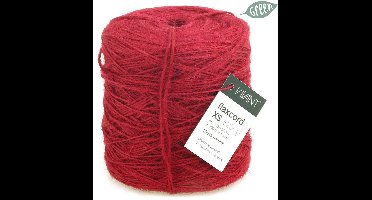 KP Dun jute touw rood - 1 mm dik - 500 meter - Voor decoratie