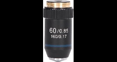 Messing 60X Microscooplens High Power Helderder Beeld voor Biologie Laboratoriuminterface 20,2 Mm