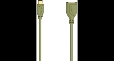 USB-C naar USB-A adapterkabel OTG Flexi&Slim Groen