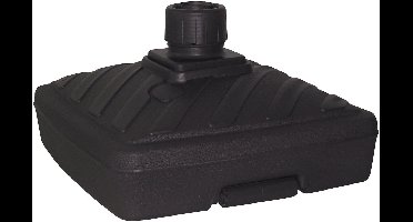 EDA Parasolvoet Heavy - vierkant - antraciet - 57 x 57 cm - 40 liter - kunststof - vulbaar