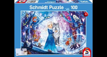 Schmidt Spiele - Prinses in het winterbos - Legpuzzle - 100 stukjes