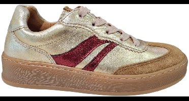 Gabor Gouden Leren Dames Sneakers - Goud - 37
