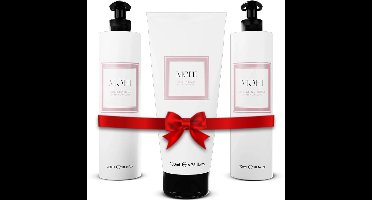 MOHI Curl Revival Set - Krul Shampoo, Krul Conditioner, Krullen Crème en Hoofdhuid Massage Borstel - CG-Approved Krullend Haar Producten voor Hydratatie en Definitie
