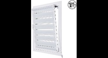 Storesdeco - EasyFix Duo rolgrodijnen, rolgordijn zonder boren, Wit, 45x180 cm