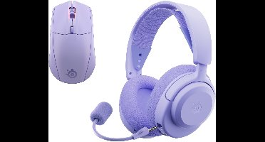 SteelSeries Rival 3 Draadloze Gaming Muis + Arctis Nova 3X Draadloze Gaming Headset - Lavender