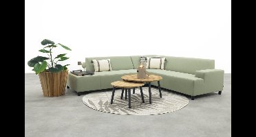 Malaga/Mindo - hoekbank loungeset chaise longue - green