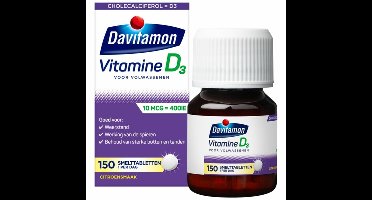 Davitamon Vitamine D 10 MCG Volwassenen - 4 x 150 smelttabletten - Voordeelverpakking