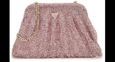 GUESS koppeling schoudertas Zalina Frame Clutch Bellarose roze