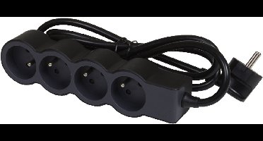 Legrand Premium Contactdoos - Stekkerdoos - Verdeelstekker 4X2P - Penaarde België - Verlengsnoer 1.5 Meter - Wit