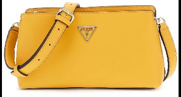 GUESS schoudertas Talent Crossbody Top Zip Marigold mosterdgeel