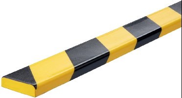 Beschermingsprofiel durable s10 recht 1m geelzwart | 5 stuks