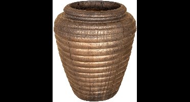 PTMD Bloempot Jerzy - 60x60x70 cm - Keramiek - Brons