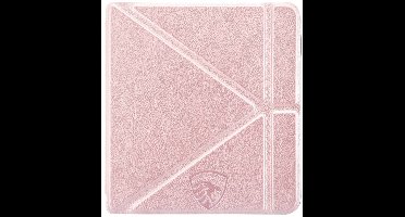 Origami Sleepcover Geschikt voor Tolino Vision 6 Hoes Cover Roze Goud *