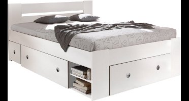 Pol Power Stefan bed houtmateriaal gemelamineerd 3 laden 140x200 cm