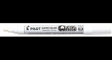Permanente markeerstift Pilot Wit (12 Stuks)