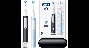 Oral-B iO Series 3 Duo - Elektrische Tandenborstels - Zwart & Blauw - Reisetui