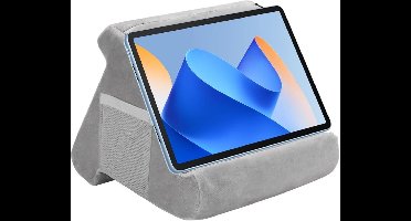 Allecto Plus - Tablethouder kussen driehoekige standaard met tas voor tablets - Ideaal voor iPad, e-readers en smartphones