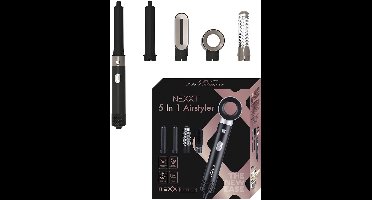 Nexxt 5-in-1 Airstyler - Föhnborstel met 3 Warmtestanden - 700W - Cool Shot - Draaibaar Snoer