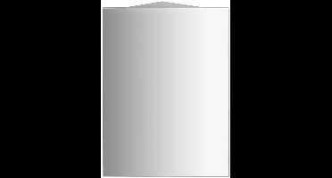 Aqualine Zoja - Spiegelkast, 72x37x37 cm, hoek, wit 50352