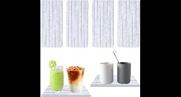 Smoakez - Waterabsorberende onderzetters van diatomeeënaarde 21x10cm - Antislip tray voor bekers - Natuursteen look - Voor aanrecht en tafel