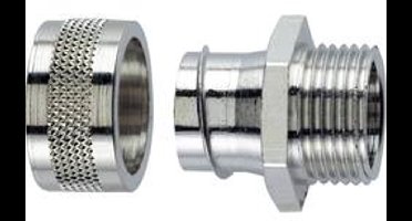 LAPP 55502001 SILVYN® LGF-2-M 16X1.5/1 Slangbevestiging Zilver M16 10.20 mm Recht 1 stuk(s)