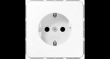 Jung CD1520BFKIWW Wandcontactdoos met randaarde Inzetstuk 1-voudig Alpine-wit 1 stuk(s)