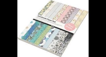 Papierblok met handgemaakt papier - A4 - 21x29,7cm - 110 gram - 200 vellen